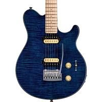 Sterling by Music Man Axis Flame Maple AX3FM Neptune Blue elektrische gitaar - thumbnail