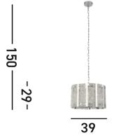 Searchlight Design hanglampAlexandra Ø 39cm - 8405-5SS - thumbnail