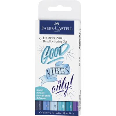 Faber Castell fc-267123 tekenstift faber-castell pitt artist pen letteringset 6x