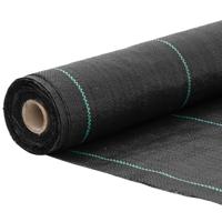 Worteldoek 1,5x100 m polypropeen zwart - thumbnail