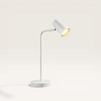 Riga - LED Tafellamp - 4 Watt 345 lumen - 2700K Warm wit- Kantelbaar en Draaibaar - Ingebouwde snoerdimmer - Bureaulamp - GU10 - IP20 voor binnen - Wit - thumbnail