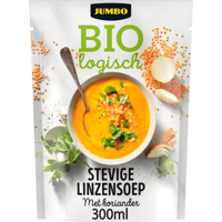 Jumbo Biologisch Stevige Linzensoep met Koriander 300ML - thumbnail