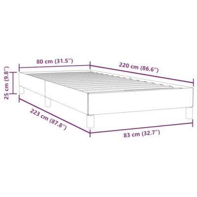 Boxspring zonder matras fluweel donkerblauw 80x220 cm Boxspring zonder matras fluweel donkerblauw 80x220 cm