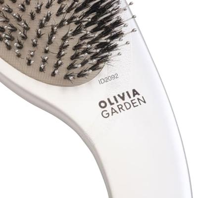Olivia Garden Boar and Nylon Bristle Silver