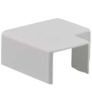 Vlakhaakstuk kabelgoot wit 20x10mm RAL 9010 Canalit 915944 (zakje 2 stuks) - thumbnail