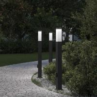 Bolderverlichting met stopcontact 3 stuks 80 cm Zwart IP44 - thumbnail