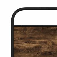 Bedframe zonder matras bewerkt hout gerookt eiken 140x200 cm - thumbnail