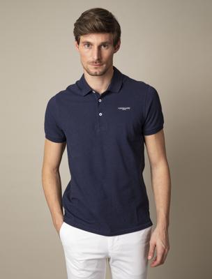 Cavallaro Basic Polo Navy Pique Slim Fit Cavallaro Basic Polo Navy Pique Slim Fit