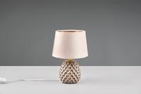 Trio Bruine tafellampAriana met taupe kap S - R51531044 - thumbnail