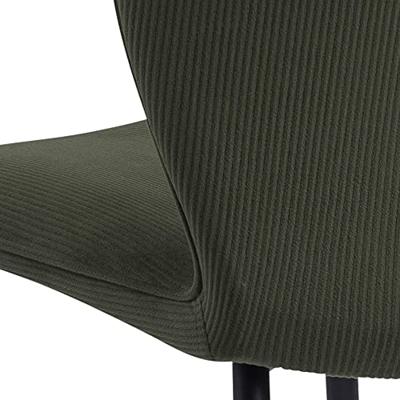 Bendt Eetkamerstoel 'Joya' Rib, kleur Olive Green - thumbnail