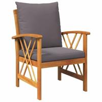 Tuinbankenset met kussen 3 pcs Olie naturel Massief Acaciahout - thumbnail