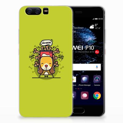 Huawei P10 Telefoonhoesje met Naam Doggy Biscuit Huawei P10 Telefoonhoesje met Naam Doggy Biscuit