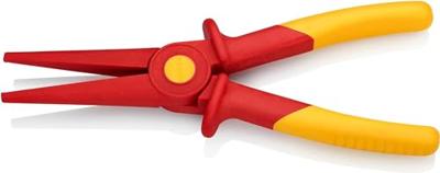 Knipex 98 62 02 Platte rondbektang VDE Recht Kunststof 220 mm Knipex 98 62 02 Platte rondbektang VDE Recht Kunststof 220 mm