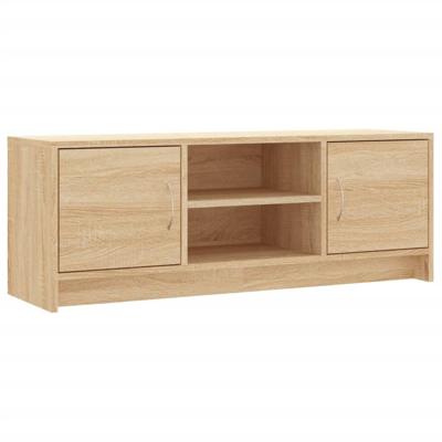 Tv-meubel 102x30x37,5 cm bewerkt hout sonoma eikenkleurig