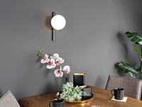 ECO-Light Wandleuchte 9110-AP1 NERO Wandlamp E14 Wit, Zwart - thumbnail