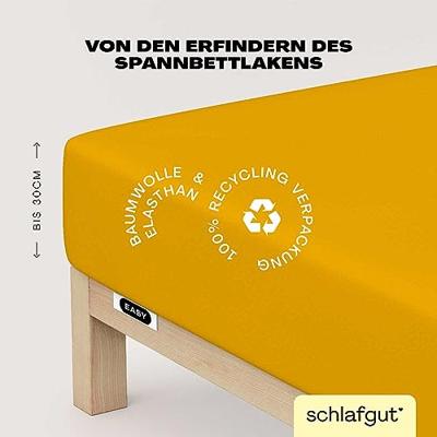 Schlafgut Schlafgut EASY Jersey Elasthan Hoeslaken M - 120x200 - 130x220 196 Yellow Deep