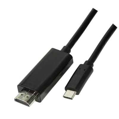LogiLink UA0329 kabeladapter/verloopstukje USB Type C HDMI Zwart
