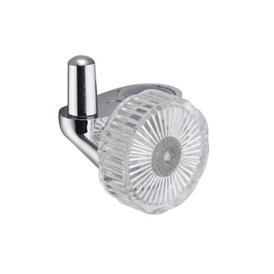 BH-7PR glijder voor wandhouder met pen voor handdouche, chroom van ABS, kunststof met pin voor douchestangen met 18 mm diameter geschikt voor standaard handdouches in combinatie met art. nr. 6