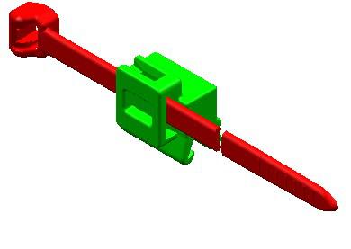HellermannTyton 156-00661 T50ROSEC5A-PA66W_D1 Kabelbinder 200 mm 4.60 mm Zwart Kabelbundeling dwarsmontage, Kabelbundeling zijmontage 1 stuk(s)