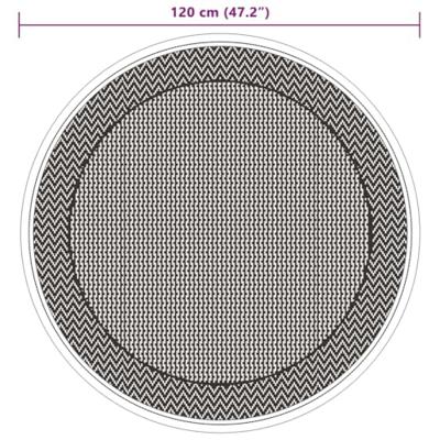 VidaXL Buitenkleed arakil ø120 cm polypropeen groen VidaXL Buitenkleed arakil ø120 cm polypropeen groen