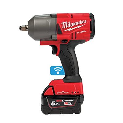 Milwaukee M18 FUEL™ ONEFHIWF12-502X ONE-KEY™ Accu slagmoersleutel 1356Nm 1/2" frictiering 18V 5.0Ah in HD-Box - 4933459727