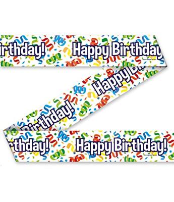 Paperdreams Party tape - happy birthday cartoon 12 m