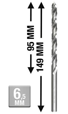 kwb 217065 HSS Spiraalboor 6.5 mm Gezamenlijke lengte 149 mm DIN 340 Cilinderschacht 1 stuk(s)