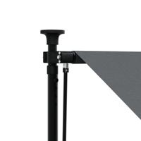 Luifel uittrekbaar 350x150 cm stof en staal antracietkleurig - thumbnail