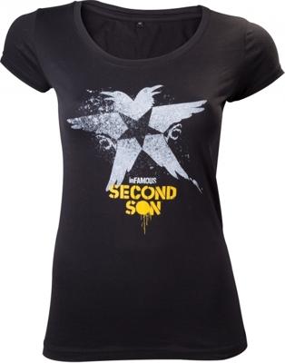 Infamous Second Son T-Shirt Black Bird Women
