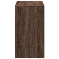 Tv-meubel met LED 91x34x61 cm bewerkt hout bruin eikenkleurig - thumbnail