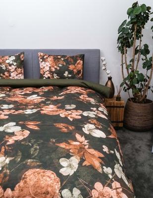 Kayori Giza dekbedovertrek Egyp. Katoensatijn Rood