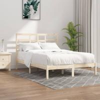 Bedframe zonder matras massief hout 140x200 cm - thumbnail