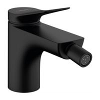 Hansgrohe Bidetmengkraan Vivenis met Trekwaste Mat Zwart - thumbnail