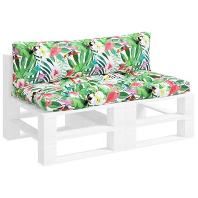 VidaXL Palletkussens 2 st oxford stof meerkleurig VidaXL Palletkussens 2 st oxford stof meerkleurig