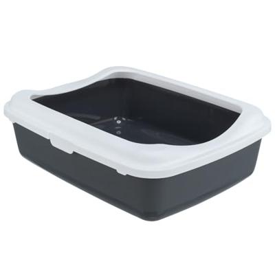 Kattenbak Trixie Classic Wit Donker grijs Plastic 37 × 15 × 47 cm - thumbnail