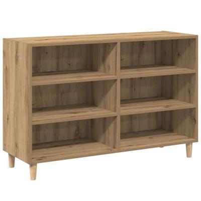 Dressoir 103,5x35x70 cm bewerkt hout artisanaal eikenkleurig Dressoir 103,5x35x70 cm bewerkt hout artisanaal eikenkleurig
