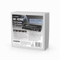 My Wall 8K HDMI Splitter 1 in 4 out HDMI-splitter - thumbnail