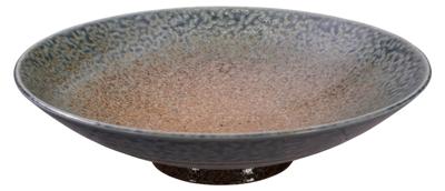 Blauwe Kom - Minoyaki - Diameter 28 x Hoogte 8 cm