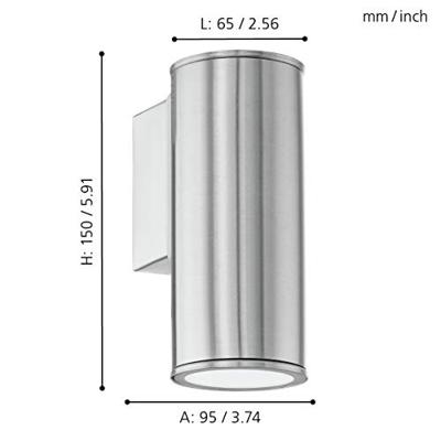 Eglo Led buitenlampRiga led Down RVS - 94106