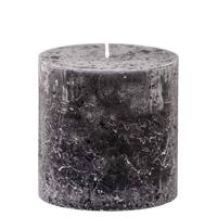 Bolsius kaars rustiek 10x10 cm antraciet - thumbnail