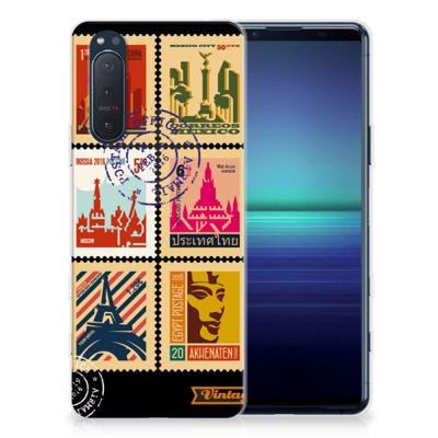 Sony Xperia 5II | Silliconen Back Cover | Postzegels Sony Xperia 5II | Silliconen Back Cover | Postzegels