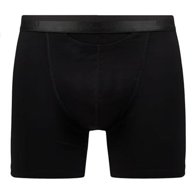 HOM HO1 Zwarte Lange Boxershorts Horizontale Gulp Modal En Katoen 3-Pack
