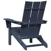 Tuinstoel 2 pcs Marineblauw 80.5 x 74.5 x 92 cm Polyetheen - thumbnail