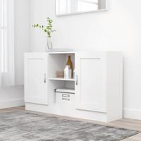 Dressoir 120x30,5x70 cm bewerkt hout wit - thumbnail