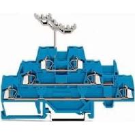 WAGO 280-551 Doorgangsklem 3-etages 5 mm Spanveer Toewijzing: N Blauw 40 stuk(s)