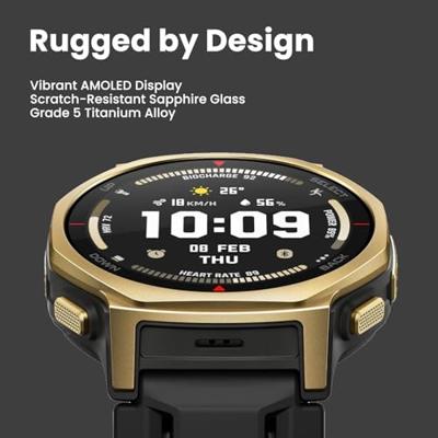 Smartwatch Amazfit W2548GL1N Zwart Gouden Ø 44 mm