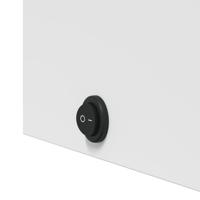 Badkamerkast met spiegel en LED 60x13x52 cm wit - thumbnail