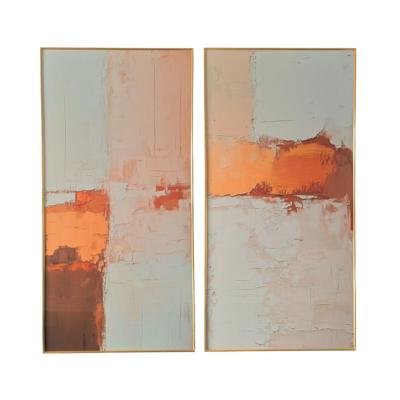 Schilderij Home ESPRIT Aluminium Hout MDF 80 x 3,5 x 160 cm