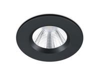 Trio Badkamer inbouwspotZagros met led rond zwart - 650710132 - thumbnail