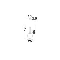 Lyora HanglampGrus goud Ø 25cm - 9191251 - thumbnail